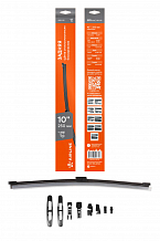 Щетка стеклоочистителя 250 мм (10") задняя бескаркасная, 8 адаптеров