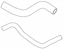 Патрубки охл. для а/м Nissan Almera Classic (05-) 1.6i (EPDM, кмпл., 2 шт.)