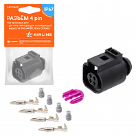 Разъём 4 pin без проводов для датчика температуры охл. жидкости VAG A4 B5, Bora, Octavia