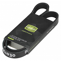 Ремень приводной для автомобилей ГАЗ 3302 Газель/2217 Соболь (дв. 560 Steyr) без ГУР (6PK1030)