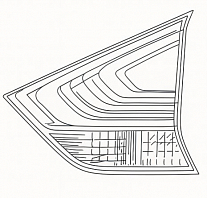 Фонарь задний для автомобилей Nissan X-Trail T32 (13-) внутренний, правый