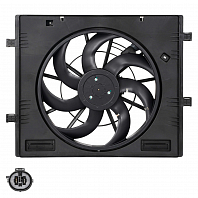 Электровентилятор охлаждения для автомобилей Geely Atlas PRO (19-) 1.5T (с кожухом)