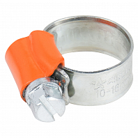 Хомут 10-16/9,7мм, червячный PRO, усиленный, W1(оцинк.), 1 шт.