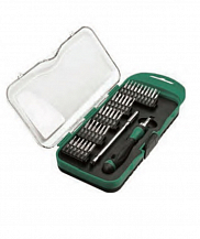 Инструмент для точных работ, набор 36пр. (рукоятк, биты PH, SL, PZ, HEX, TORX), пласт. кейс МП-серия