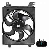 Электровентилятор кондиционера для автомобилей Hyundai Elantra (XD) (00-) (с кожухом)