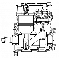 Компрессор воздушный для а/м Iveco Stralis I (02-)/Stralis II (12-) (2 цилиндра, 630 см3)