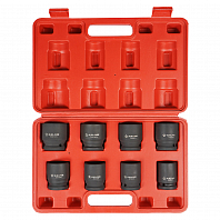 Набор головок ударных 3/4"DR L=56мм, 8пр. (24-38мм) пласт. кейс.