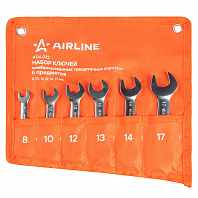 Набор ключей комбинированных трещоточных PRO 6пр. коротких (8-17мм) сумка