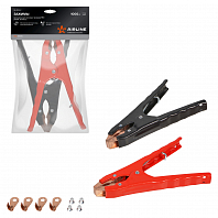 Зажимы (крокодилы) для пусковых проводов PRO (2 шт.) (1000А, 18,8х 8см)