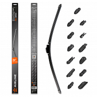 Щетка стеклоочистителя бескаркасная PRO 650мм (26") 13 адаптеров