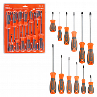 Набор отвёрток 12пр. (SL3-SL8, PH0-PH2, SQUARE S1-S2), блистер