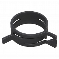 Хомут пружинный 29 (27-31,5/12мм), мин.28мм, самозажимной, хром-цинк(dacromet),черный