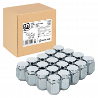 Гайка колесная M14x1,5x30, конус, ключ 22, закрытая, хром, 20 шт для а/м Toyota/Lexus