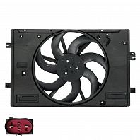 Электровентилятор охлаждения для автомобилей Changan UNI-V (22-) 1.5T (с кожухом)