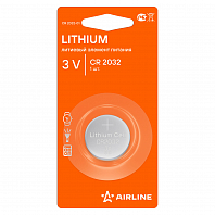 Батарейка CR2032 3V для брелоков сигнализаций литиевая 1 шт.