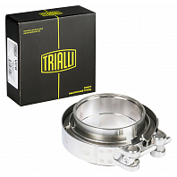 Хомут глушителя V-band с фланцами D=63 мм (нержавеющая сталь)