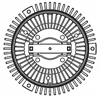 Муфта вязкостная для автомобилей Mercedes-Benz E (W210) (95-) [M112] (без крыльчатки)