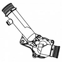 Корпус термостата для автомобилей BMW 5 (E39) (95-) [M52] (пластик)