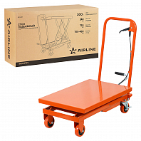 Стол подъемный гидравлический г/п 300кг 240-720мм передвижной, платформа 700x450мм