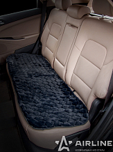 Накидка из искусственного меха, черная с коротким ворсом, на заднее сиденье, 1 шт.