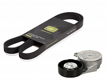 Ремкомплект привода для автомобилей Nissan Qashqai J10 (06-) 2.0i (6PK1210+натяжитель)