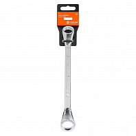 Ключ накидной с изгибом 24х27мм, пласт. подвес