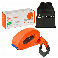 Трос VIP буксировочный усиленный (лента) 5 т, 5 м, без крюков, с мешком